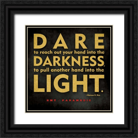 EMT Dare Black Ornate Wood Framed Art Print with Double Matting by Marrott, Stephanie