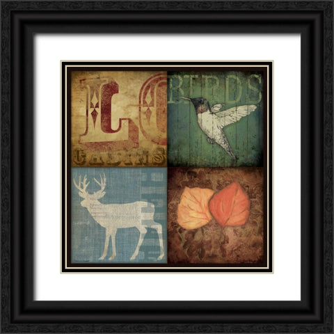 Lodge III Black Ornate Wood Framed Art Print with Double Matting by Marrott, Stephanie