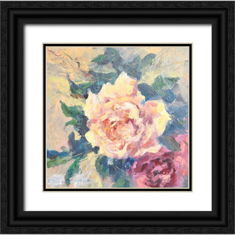 Still Life #1 Black Ornate Wood Framed Art Print with Double Matting by Stevens, Allayn