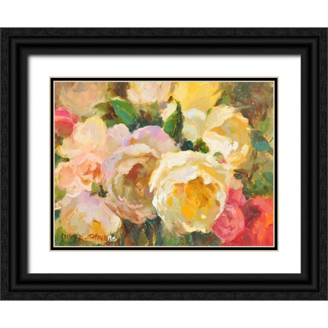 Still Life #3 Black Ornate Wood Framed Art Print with Double Matting by Stevens, Allayn