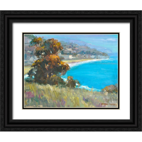 South Coastal Black Ornate Wood Framed Art Print with Double Matting by Stevens, Allayn
