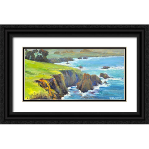 Ragged Cliffs #2 Black Ornate Wood Framed Art Print with Double Matting by Stevens, Allayn