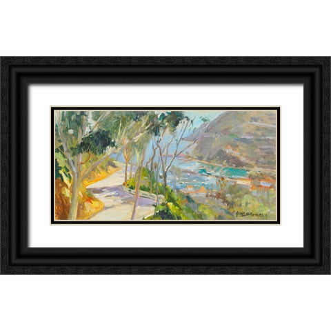 Coastal Drive Black Ornate Wood Framed Art Print with Double Matting by Stevens, Allayn