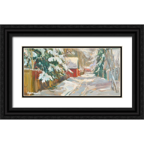 Neighborhood Drive #1 Black Ornate Wood Framed Art Print with Double Matting by Stevens, Allayn