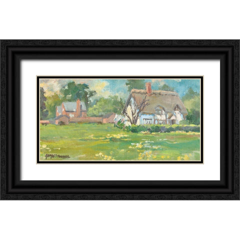 French Farm Black Ornate Wood Framed Art Print with Double Matting by Stevens, Allayn