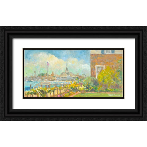 Parisian Carnival Black Ornate Wood Framed Art Print with Double Matting by Stevens, Allayn