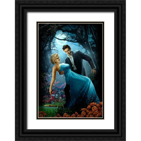 Twilight Black Ornate Wood Framed Art Print with Double Matting by Brando, JJ
