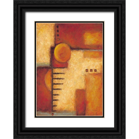 Orange IV Black Ornate Wood Framed Art Print with Double Matting by Kaufman, Judy
