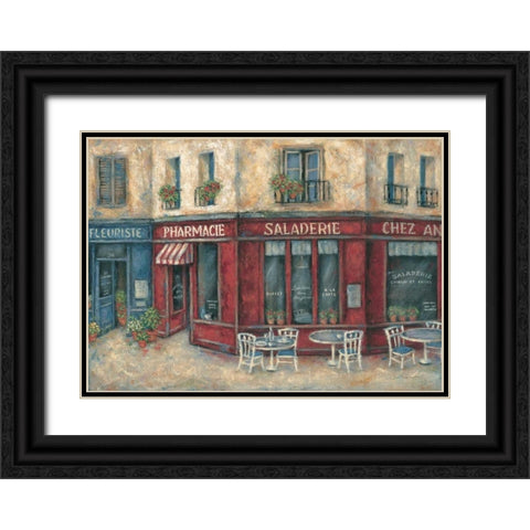 Saladerie Black Ornate Wood Framed Art Print with Double Matting by Kaufman, Judy
