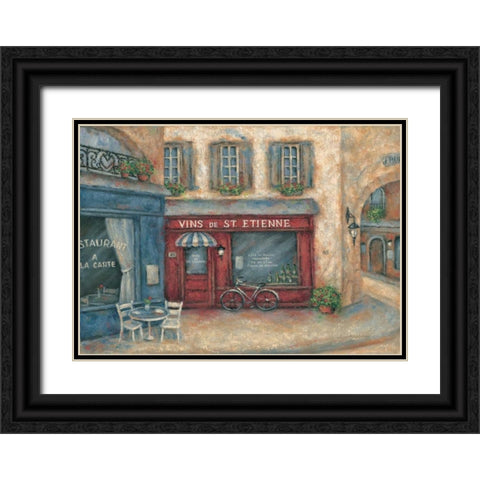 Vins St. Etienne Black Ornate Wood Framed Art Print with Double Matting by Kaufman, Judy