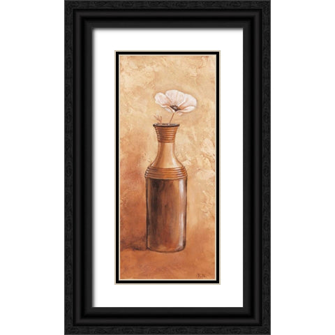 Daisy in vase III Black Ornate Wood Framed Art Print with Double Matting by Nauts, Frans
