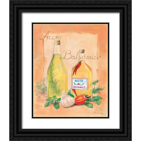 Balsamico Black Ornate Wood Framed Art Print with Double Matting by Jasper