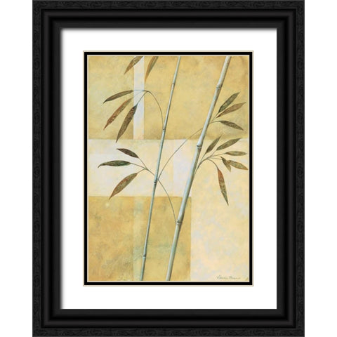 Bamboo I Black Ornate Wood Framed Art Print with Double Matting by Prosnov, Valerie