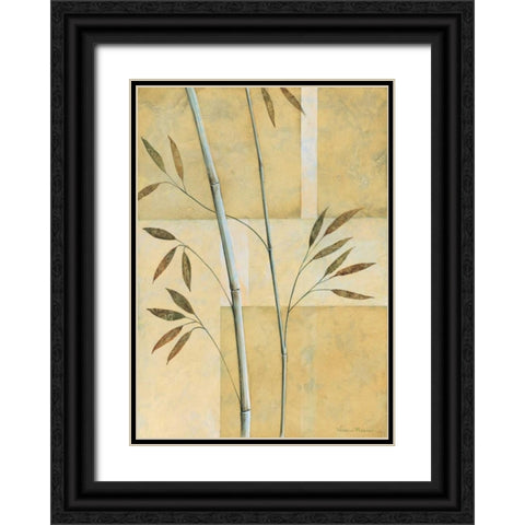 Bamboo II Black Ornate Wood Framed Art Print with Double Matting by Prosnov, Valerie