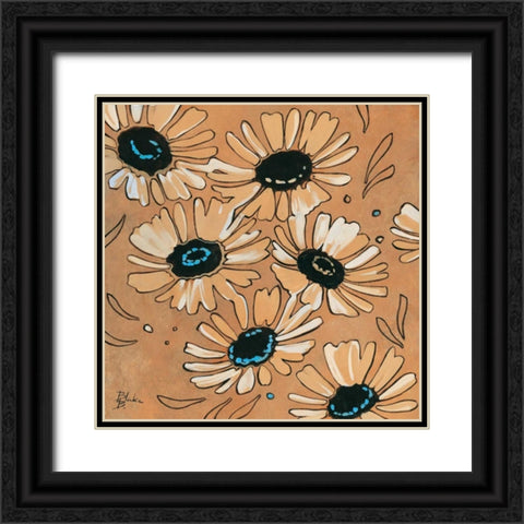 Happy daisies II Black Ornate Wood Framed Art Print with Double Matting by Blake B