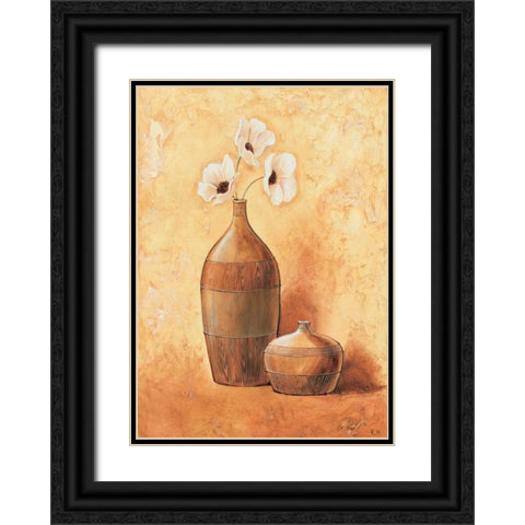 Morning Daisy II Black Ornate Wood Framed Art Print with Double Matting by Nauts, Frans