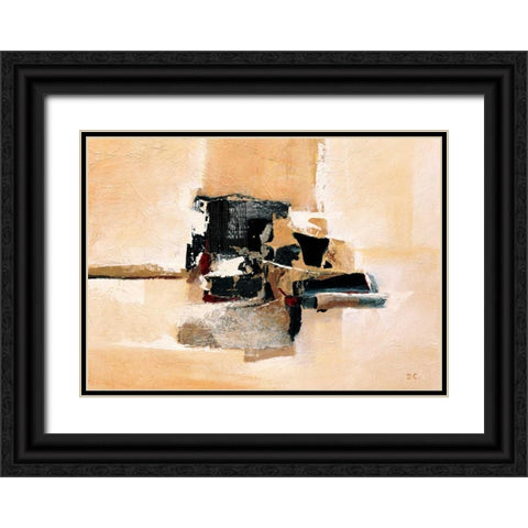 Structure II Black Ornate Wood Framed Art Print with Double Matting by Christiaans, Dien