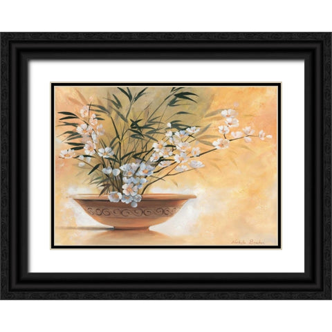 Summer bowl II Black Ornate Wood Framed Art Print with Double Matting by Boucher, Nathalie