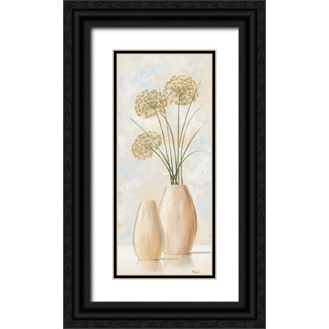 Vases with pastel IV Black Ornate Wood Framed Art Print with Double Matting by Renee