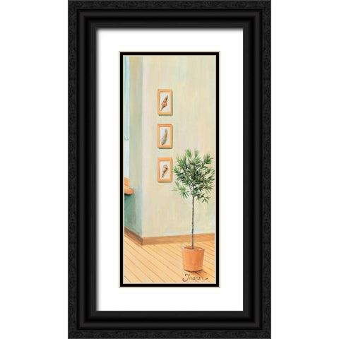 Bathroom in green III Black Ornate Wood Framed Art Print with Double Matting by Jasper
