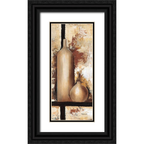 Vases I Black Ornate Wood Framed Art Print with Double Matting by Florenti, Isa