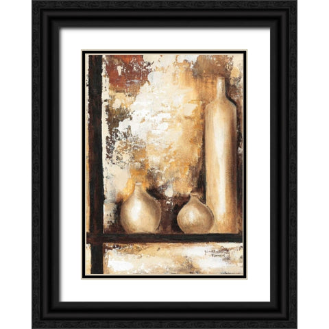 Vases II Black Ornate Wood Framed Art Print with Double Matting by Florenti, Isa