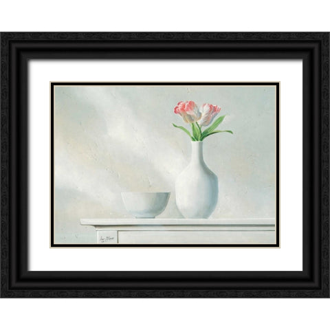 Pink Dream II Black Ornate Wood Framed Art Print with Double Matting by Maas, Isa