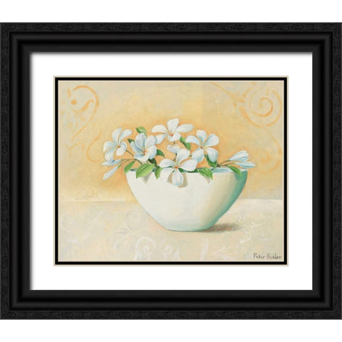 Bowl with beauties II Black Ornate Wood Framed Art Print with Double Matting by Butler, Peter
