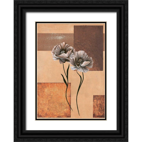Creation V Black Ornate Wood Framed Art Print with Double Matting by Hedy