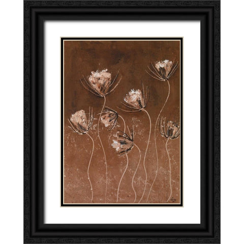 Moody browns I Black Ornate Wood Framed Art Print with Double Matting by Leny