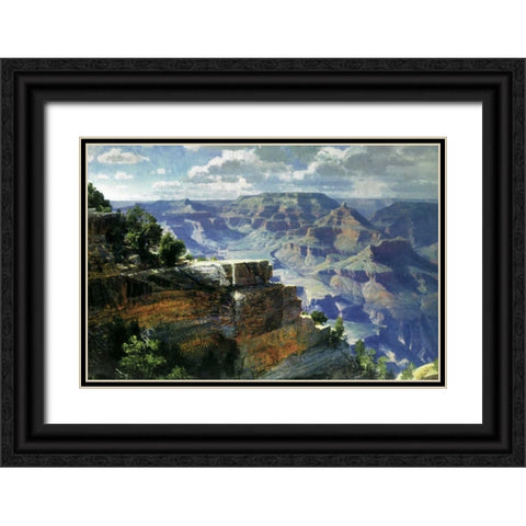 Dulcet Hues of April Black Ornate Wood Framed Art Print with Double Matting by Walter, Martha