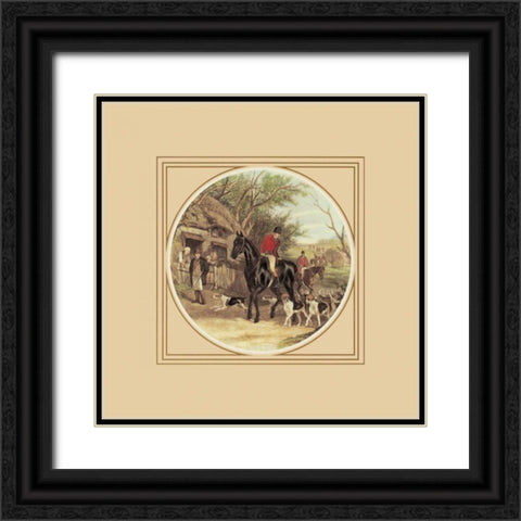 The Gathering Black Ornate Wood Framed Art Print with Double Matting by Anonymous