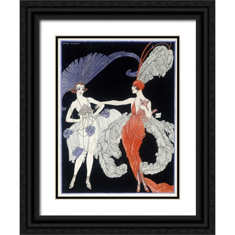 The Purchase Black Ornate Wood Framed Art Print with Double Matting by Barbier, Georges