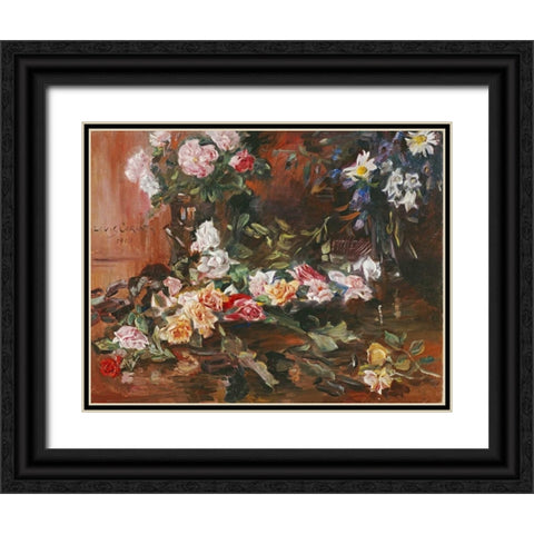 Rosen Black Ornate Wood Framed Art Print with Double Matting by Corinth, Lovis