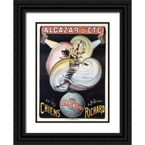 Alcazar DEte Black Ornate Wood Framed Art Print with Double Matting by Unknown