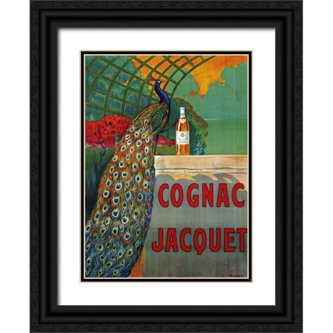 Cognac Jacquet Black Ornate Wood Framed Art Print with Double Matting by Bouchet, F.