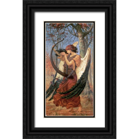 Titanias Awakening Black Ornate Wood Framed Art Print with Double Matting by Sims, Charles