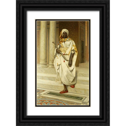 The Emir Black Ornate Wood Framed Art Print with Double Matting by Deutsch, Ludwig