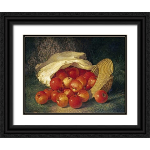 Autumns Bounty Black Ornate Wood Framed Art Print with Double Matting by Dunning, Robert Spear