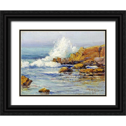 Summer Sea, Laguna Beach Black Ornate Wood Framed Art Print with Double Matting by Hills, Anna Althea
