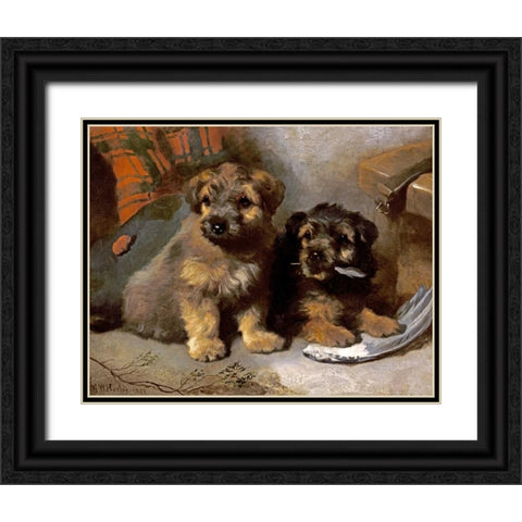 The Lords of The Isles Black Ornate Wood Framed Art Print with Double Matting by Horlor, George W.