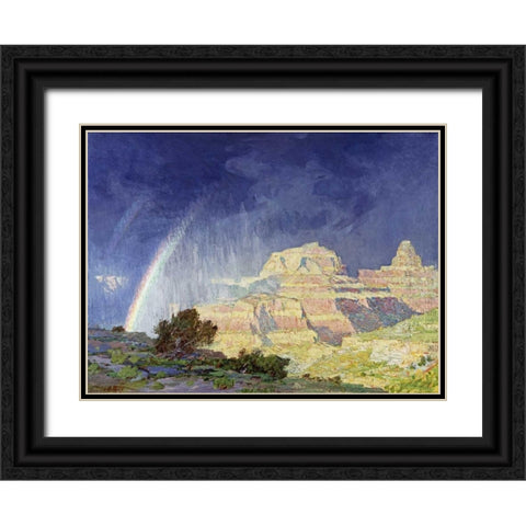 The Grand Canyon Black Ornate Wood Framed Art Print with Double Matting by Potthast, Edward Henry