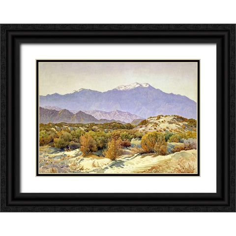 San Jacinto Black Ornate Wood Framed Art Print with Double Matting by Widforss, Gunnar