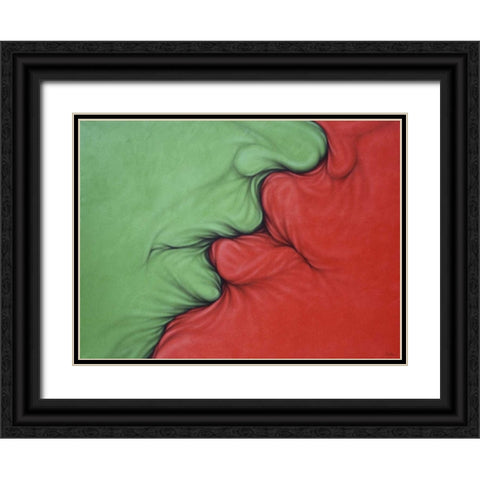 Complementarios Black Ornate Wood Framed Art Print with Double Matting by Bertani, Ernesto