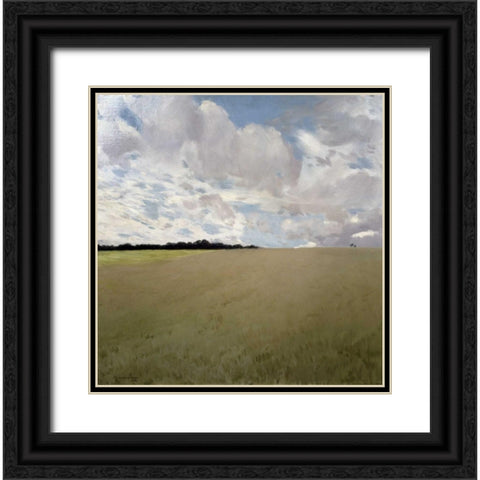 Landscape Black Ornate Wood Framed Art Print with Double Matting by De Latouche, Gaston