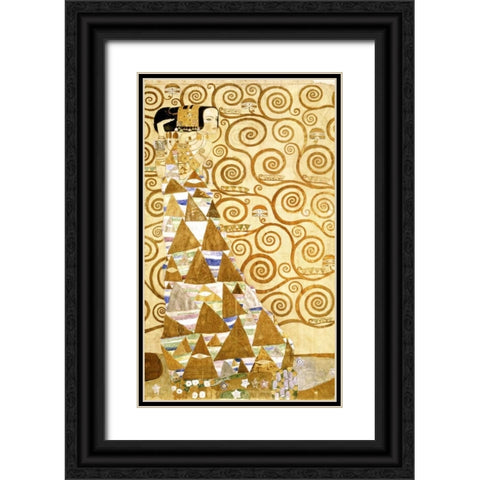 Expectation Black Ornate Wood Framed Art Print with Double Matting by Klimt, Gustav