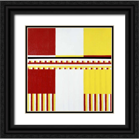 Untitled Black Ornate Wood Framed Art Print with Double Matting by Rice, Arnold