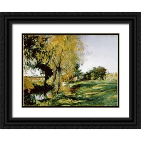At Broadway Black Ornate Wood Framed Art Print with Double Matting by Sargent, John Singer