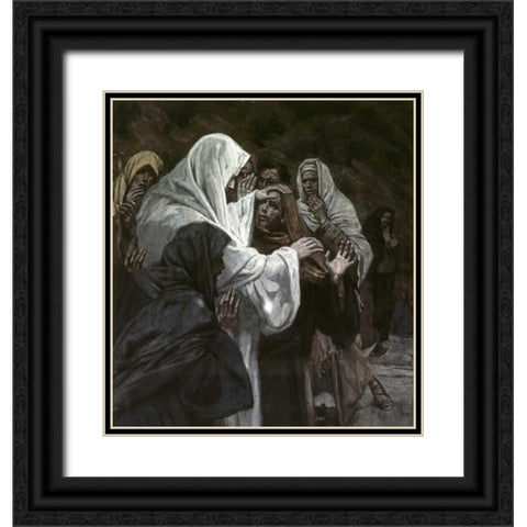 He That Has Seen Me, Has Seen the Father Black Ornate Wood Framed Art Print with Double Matting by Tissot, James Jacques