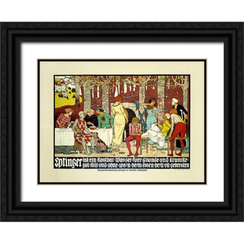 Eptinger Black Ornate Wood Framed Art Print with Double Matting by Mangold, Burkhard